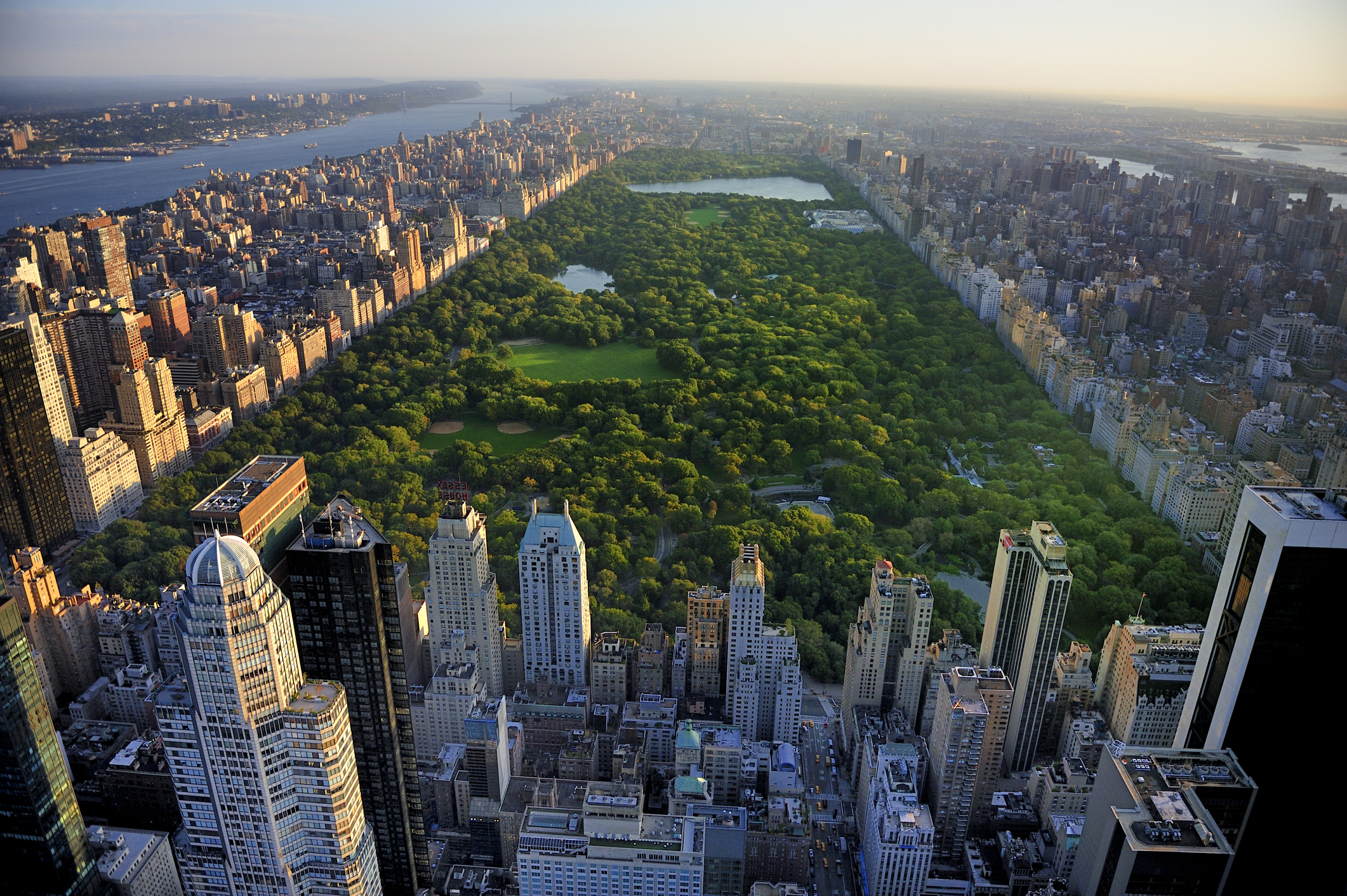aerial view of Central Park