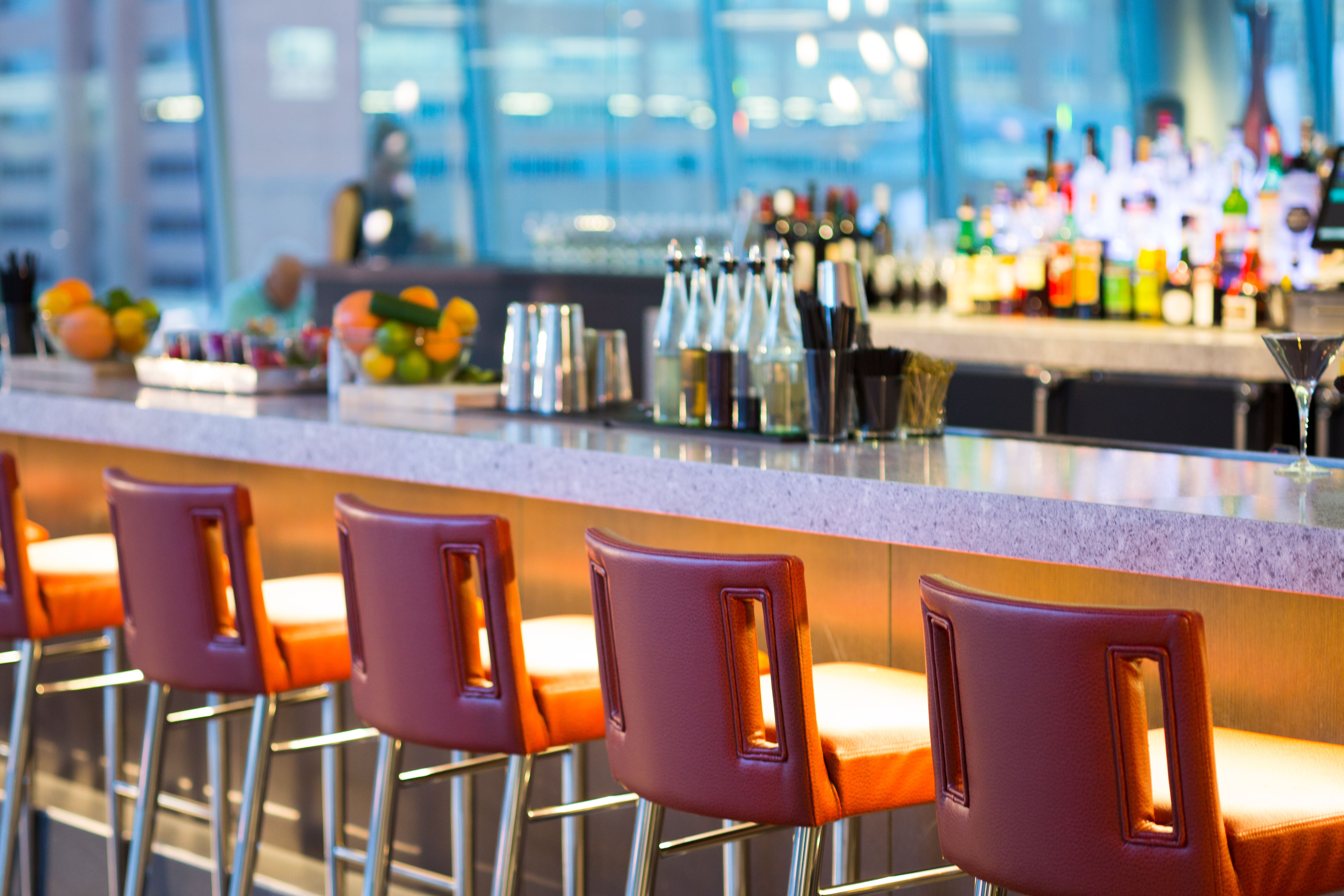 empty seats at bar