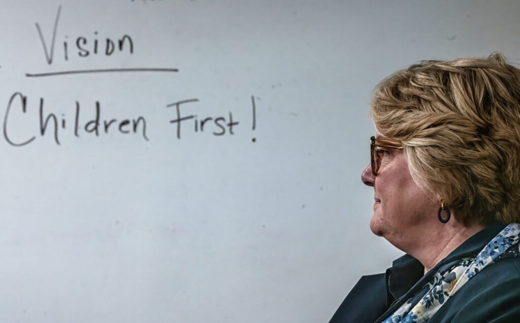 Margie Quin, commissioner of the Tennessee Department of Children’s Services, has been named as a defendant in two proposed class action lawsuits alleging DCS warehouses and mistreats children. Tennessee fared poorly in a new federal audit examining the number of foster children placed in hotels, office buildings and other potentially unsafe settings. (Photo by John Partipilo/Tennessee Lookout)