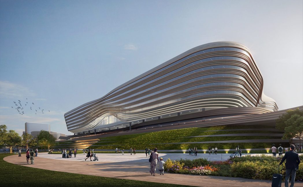 An artist's impression of the new Huanggang Port. Photo: IDA Design Awards.