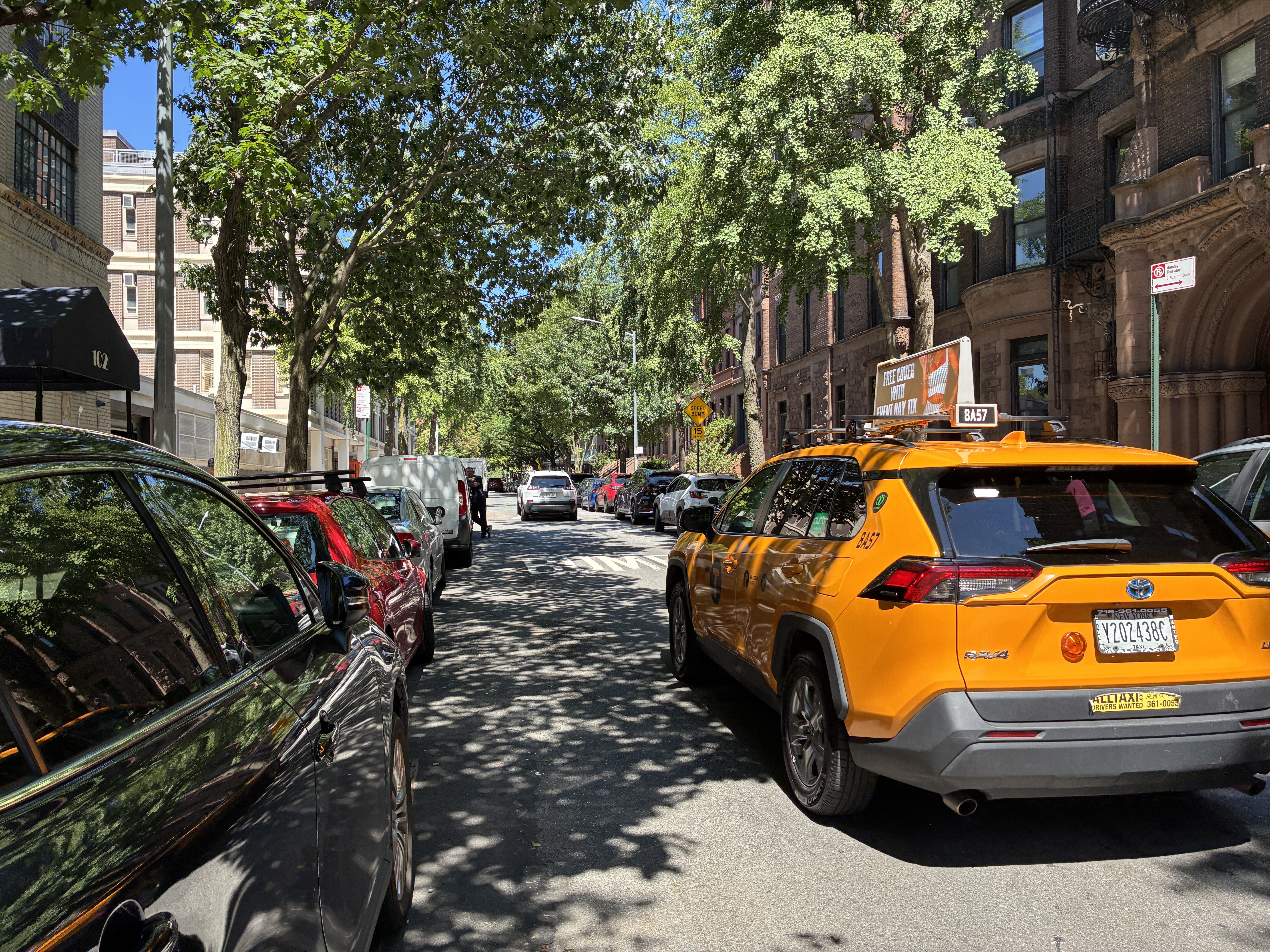 West 85th Street is one of several areas slated to lose on-street parking spaces.