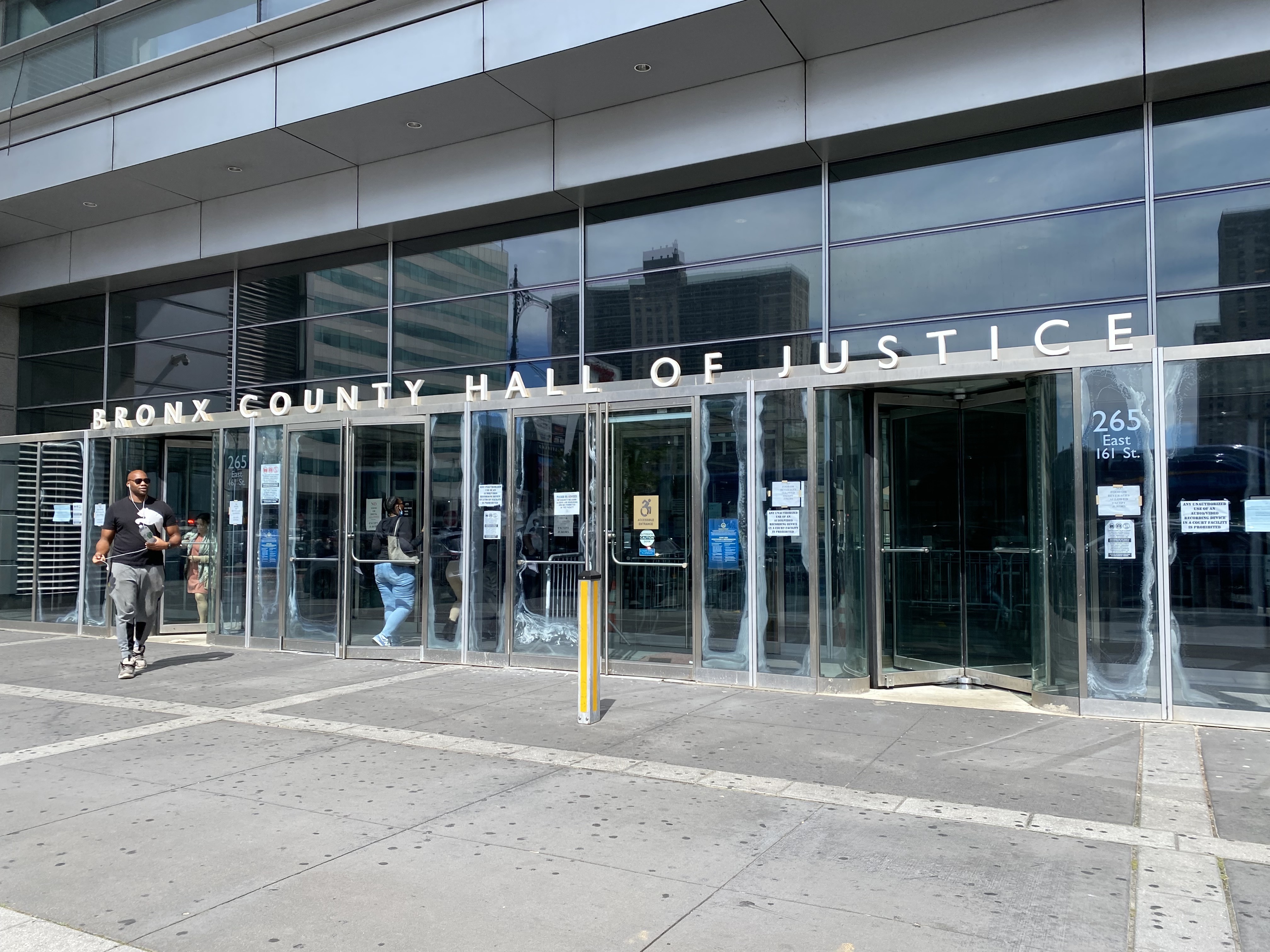 The Bronx County courthouse.