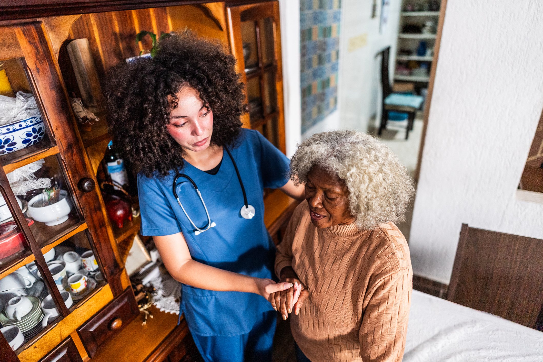 Stock photo of a home care worker.