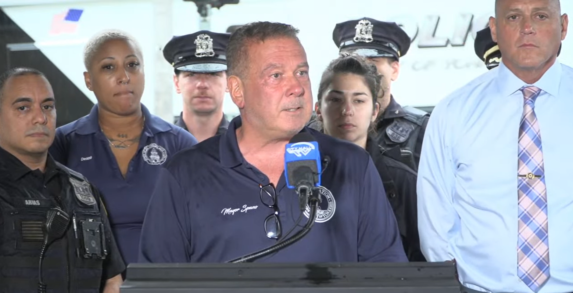 Yonkers Police Department held a press conference following a mass shooting.