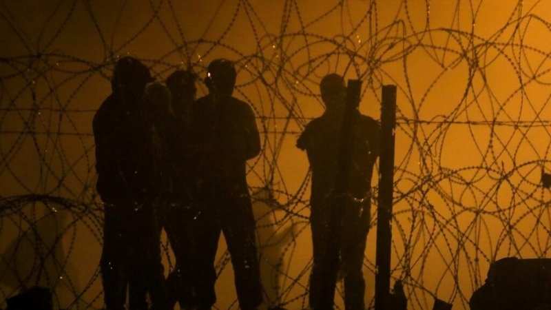 Migrants wait during a 2023 dust storm to enter the United States in El Paso, Texas. New estimates show the nationβs population of undocumented immigrants increased from 11 million in the 2010s to as high as 15.8 million by mid-2024. (Photo by Corrie Boudreaux/Source NM)