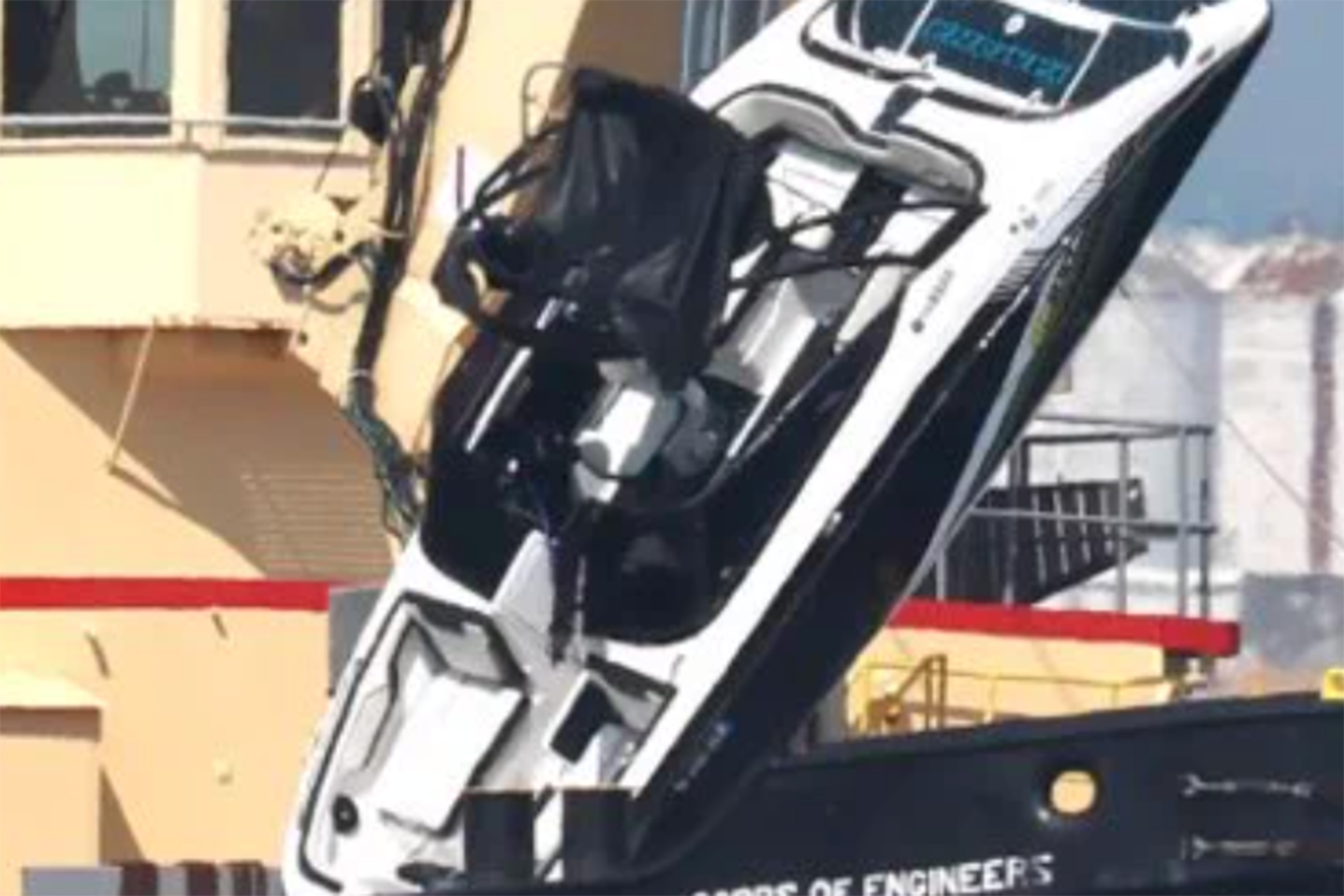 The boat that capsized in New York Harbor Saturday evening
