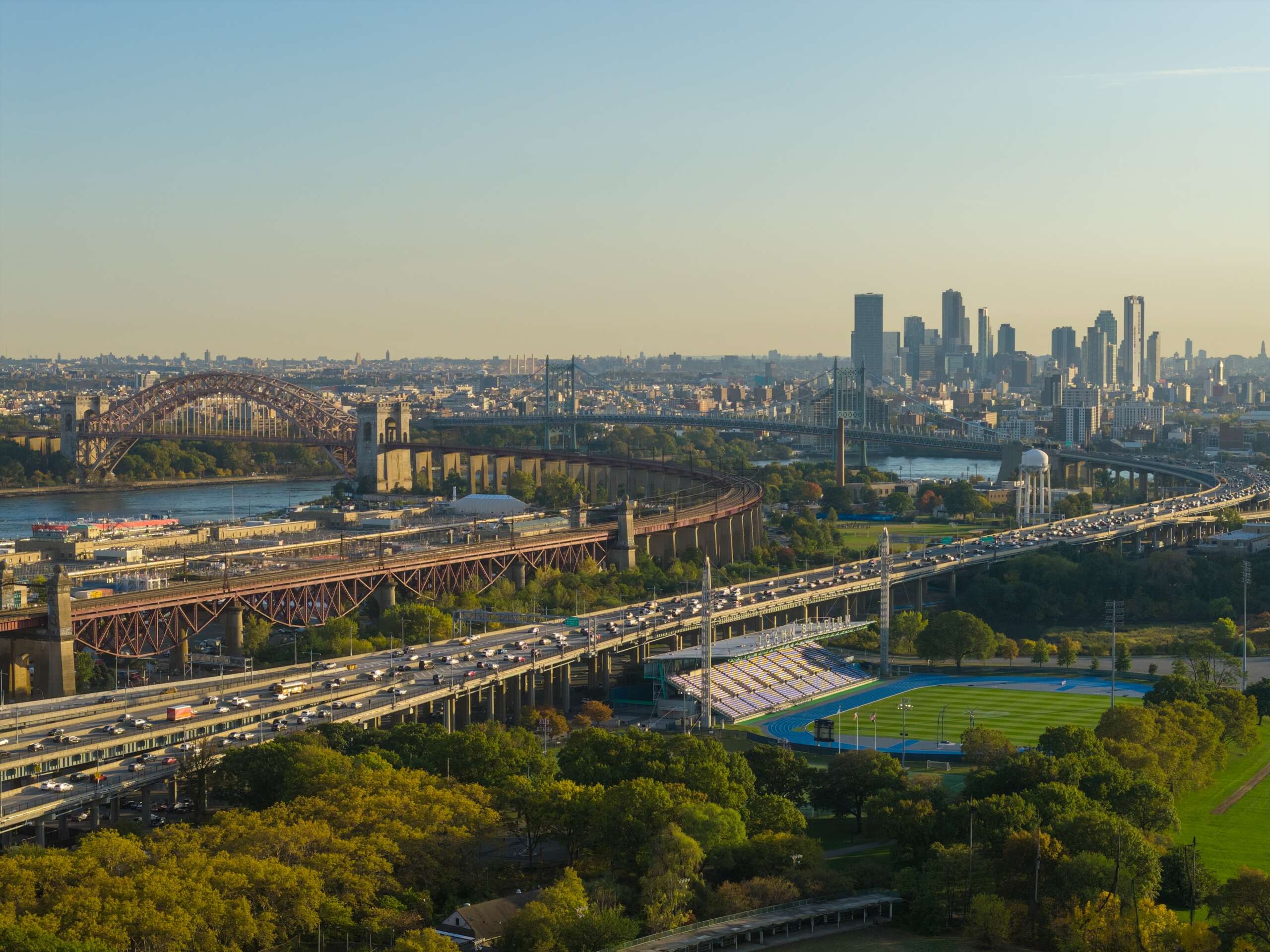 Wards Island Randall's Island Hell Gate bridge
